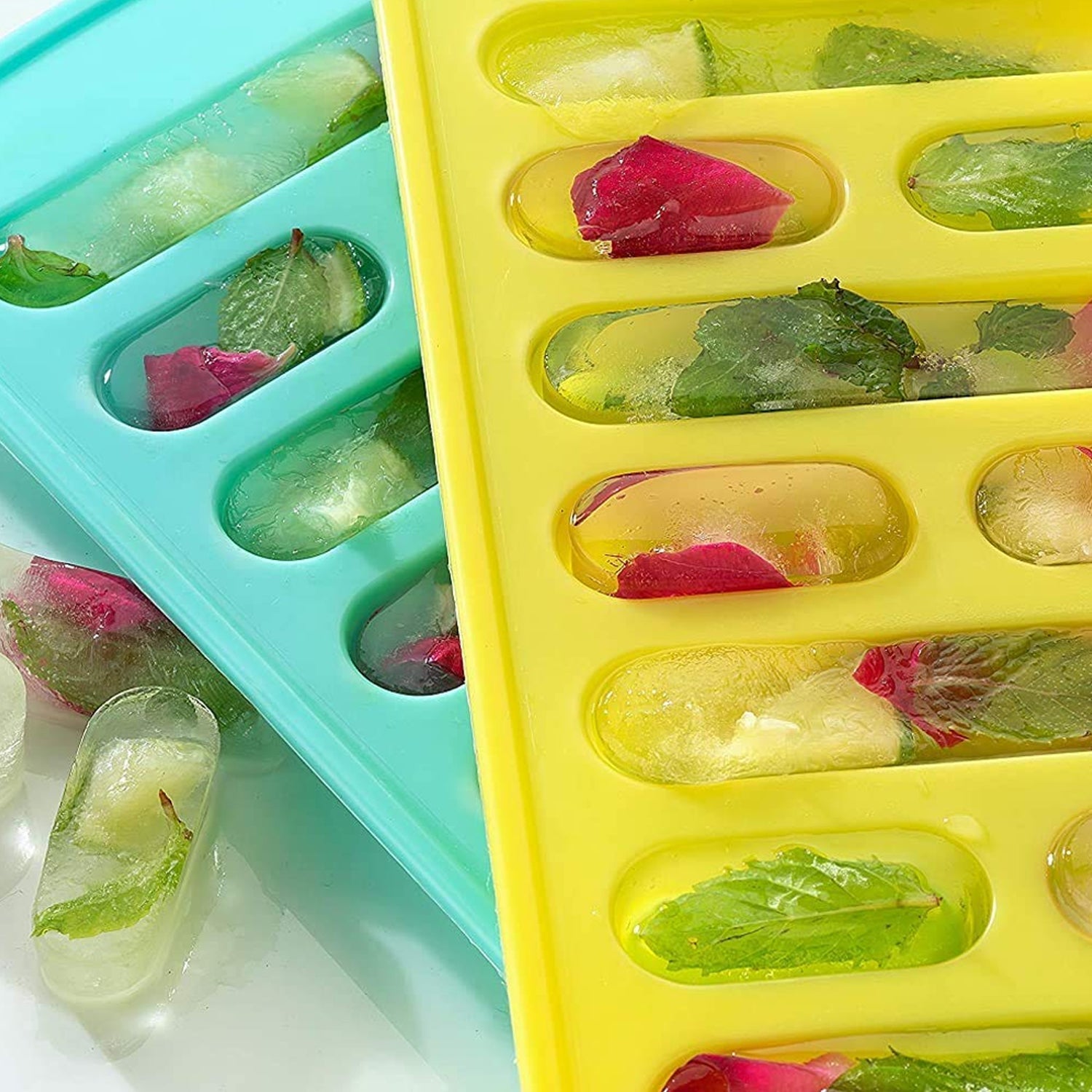 5791 , Easy to Release Flexible 10 Cubes ice Tray Easy Pop Out Flexible Plastic Long Stick Kit kat Shape Ice Cube Tray for Water Bottle & Refrigerators Pack of 4 Pcs , Multicolor 5791 , Easy to Release Flexible 10 Cubes ice Tray Easy Pop Out Flexible Plastic Long Stick Kit kat Shape Ice Cube Tray for Water Bottle & Refrigerators Pack of 4 Pcs , Multicolor